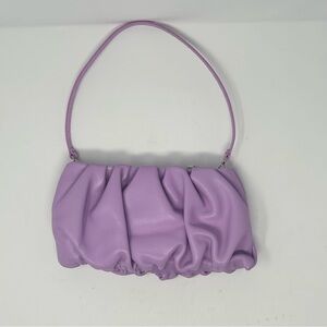 STAUD Bean Bag‎ Lilac Clutch Shoulder Bag NWOT | 2-Way Ruched Design